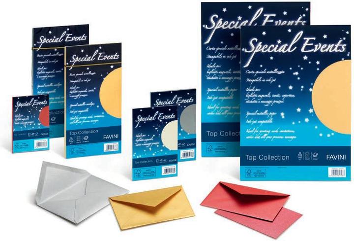 Produktbild Favini Special Events Inkjetpapier A4 (210x297 mm) 10 Blatt Blau (250 g/m², 10 x)