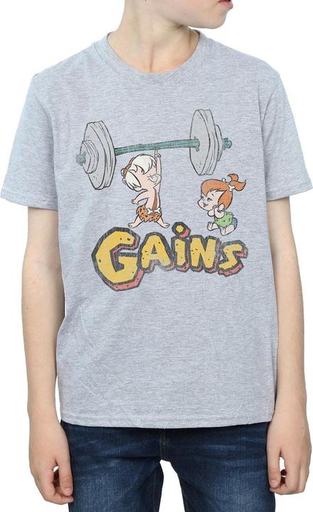 Image du produit The Flintstones - T-shirt BAM BAM GAINS DISTRESSED - Garçon (152, 158)