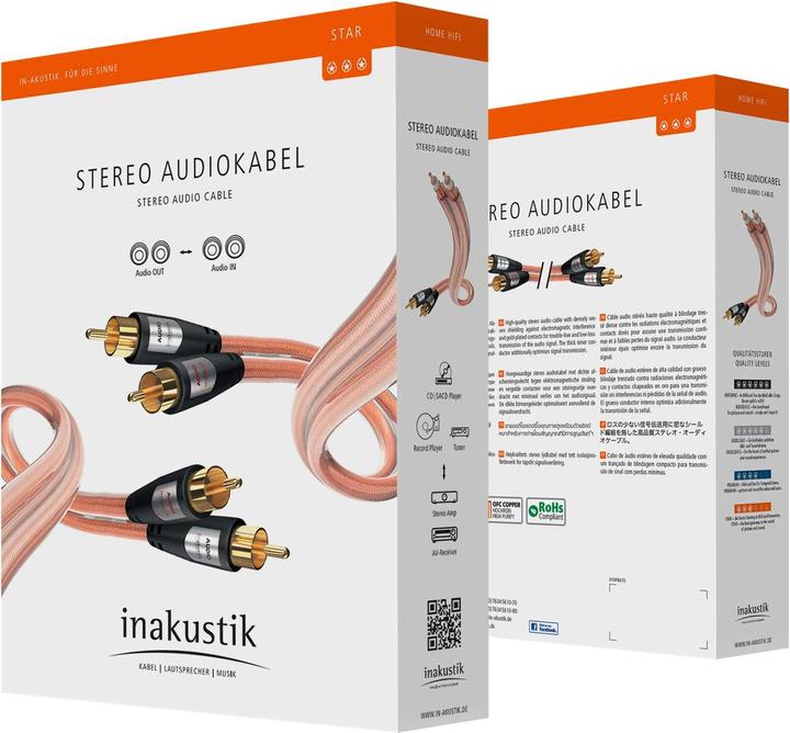 Actual product image Inakustik STAR Stereo RCA (1.50 m, Cinch)