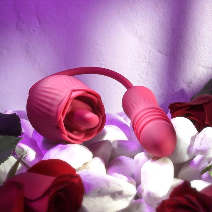 Productafbeelding Evolved - Wild Rose Tong Vibrator - Rood