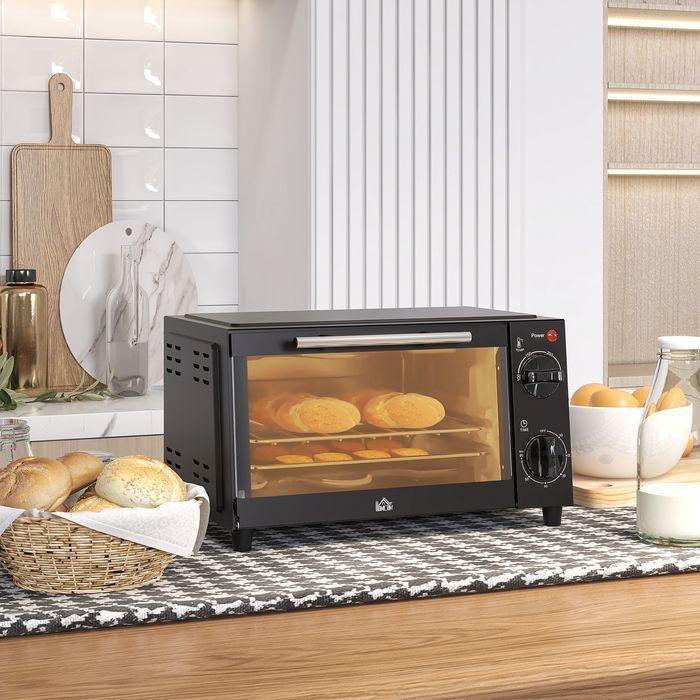 Immagine prodotto Swisshandel24 Minibackofen 9L Mini Ofen mit Backblech, Grillrost, 100 °C-230 °C Edelstahl, schwarz
