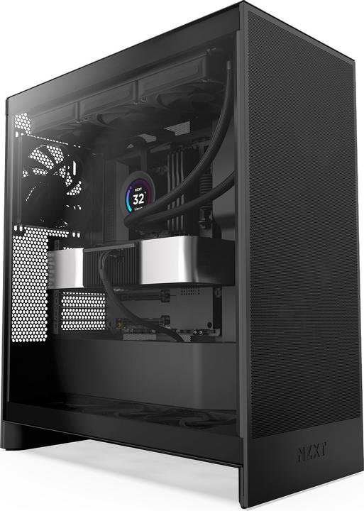 NZXT H7 Flow (2024) Etui tour milieu noir (ATX, Mini-ITX, mATX, E-ATX)