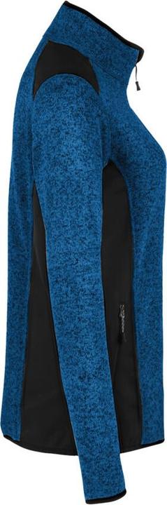 Actual product image Hakro Ladies Knitted Fleece Jacket Churchill royal mottled, XS (XS)