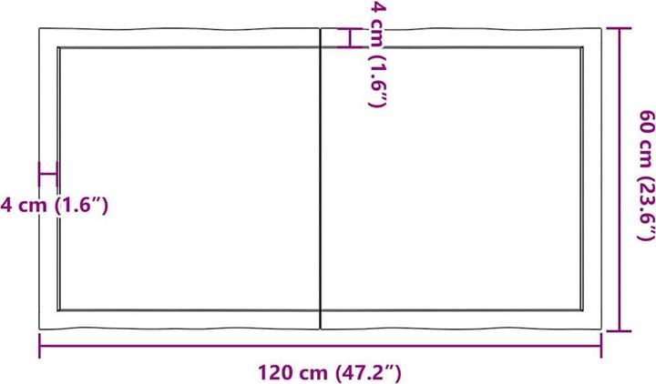 Produktbild VidaXL Nili (120 x 60 x 6 cm)
