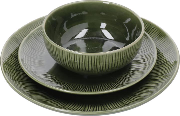 Produktbild Mikasa Jardin 12-Piece Stoneware Dinner Set, Green (12 Stück)