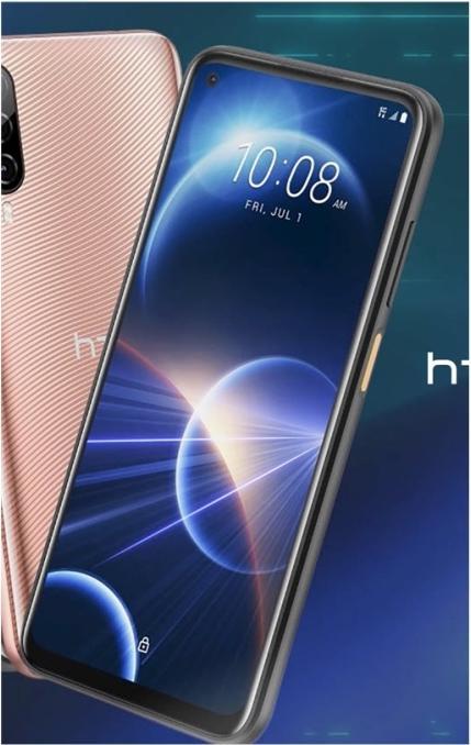 Produktbild HTC Desire 22 Pro (128 GB, Gold, 6.60", Hybrid Dual SIM, 64 Mpx, 5G)