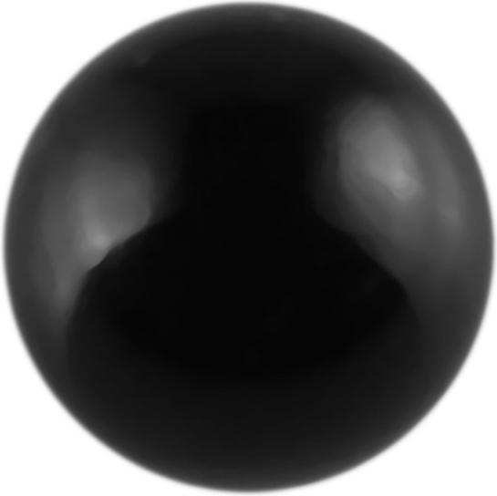 Actual product image Star Piercing Micro Sphere Absolute Black (Surgical steel 316L, without brass)