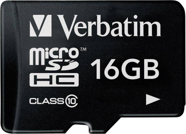 Produktbild Verbatim Premium (16 GB, microSDHC, U1, UHS-I)
