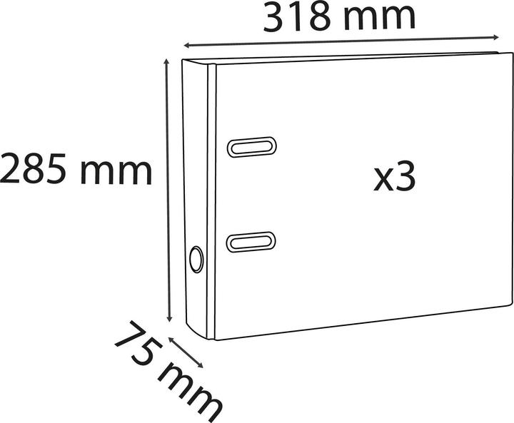 Produktbild Exacompta Ordner (A4, 80 mm, 20 Stück)