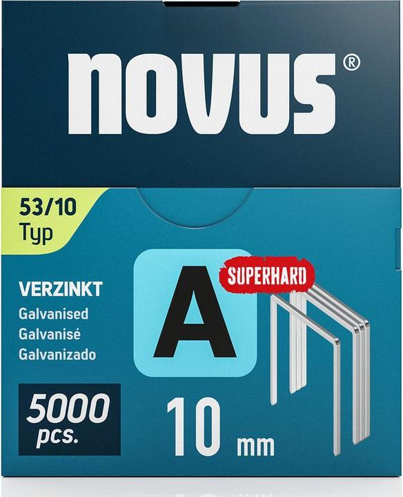 Produktbild Novus Feindrahtklammern A 53 10mm 5000 Stk.