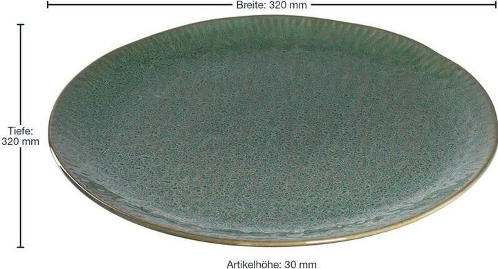 Produktbild Leonardo Platzteller Matera Ø 32 cm 4 Stück, Grün (4 x, 32 cm)