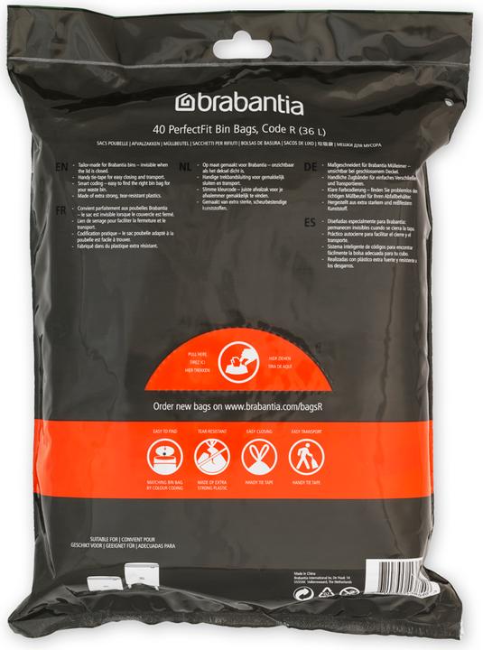 Actual product image Brabantia PerfectFit garbage bag type R, 36 L, 30 pcs. (40 x, 30 l)