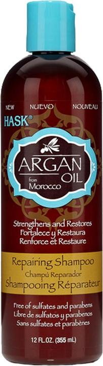 Image du produit Hask Shampooing réparateur à l'huile d'ARGAN 355 ml (355 ml, Shampoing liquide)