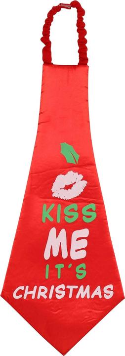 Produktbild Christmas Shop Krawatte mit weihnachtlichem Design und Aufschrift übergross