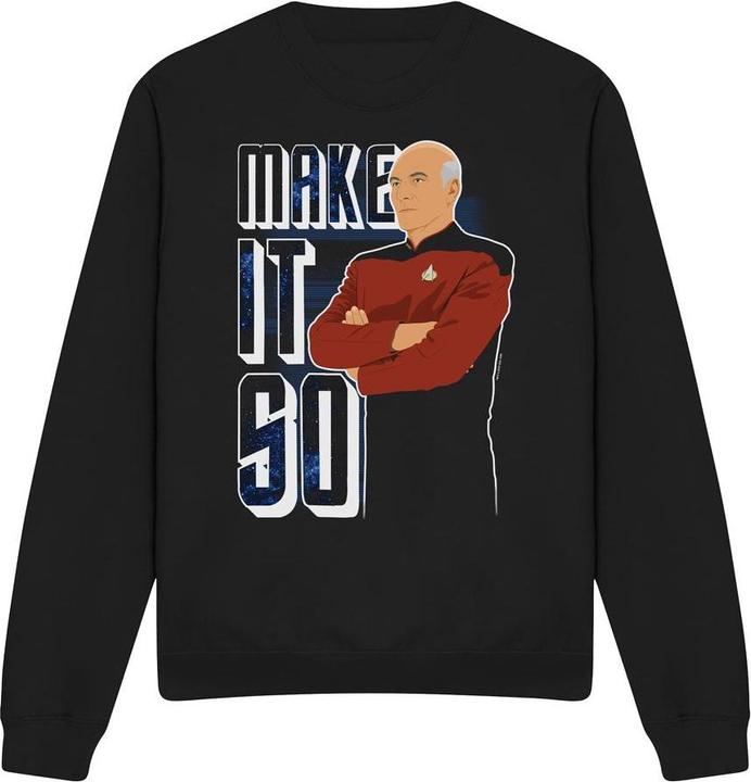 Actual product image Unisex Adult Make It So Sweatshirt (M)