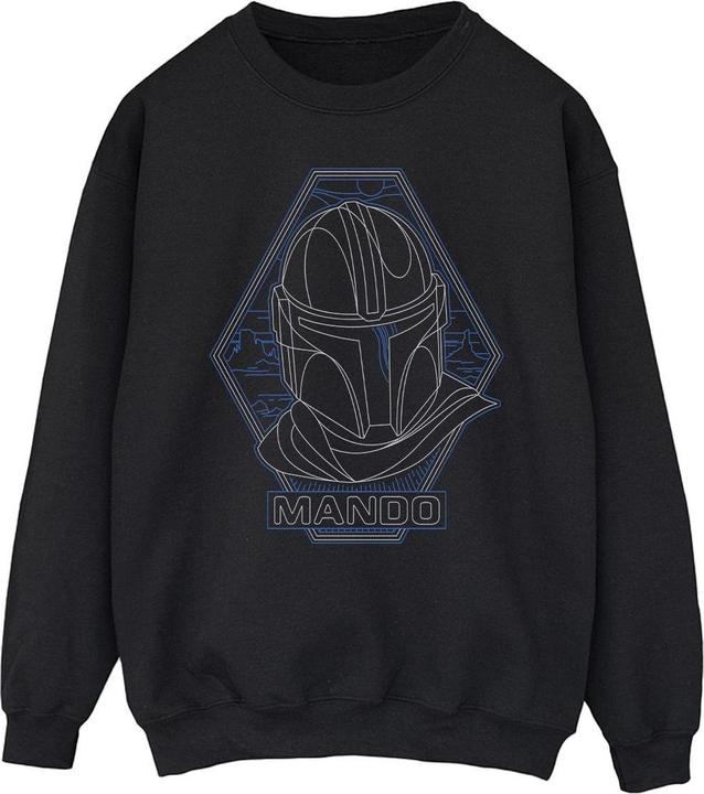Produktbild Star Wars The Mandalorian Outline Helm Diamond Sweatshirt (XXL)