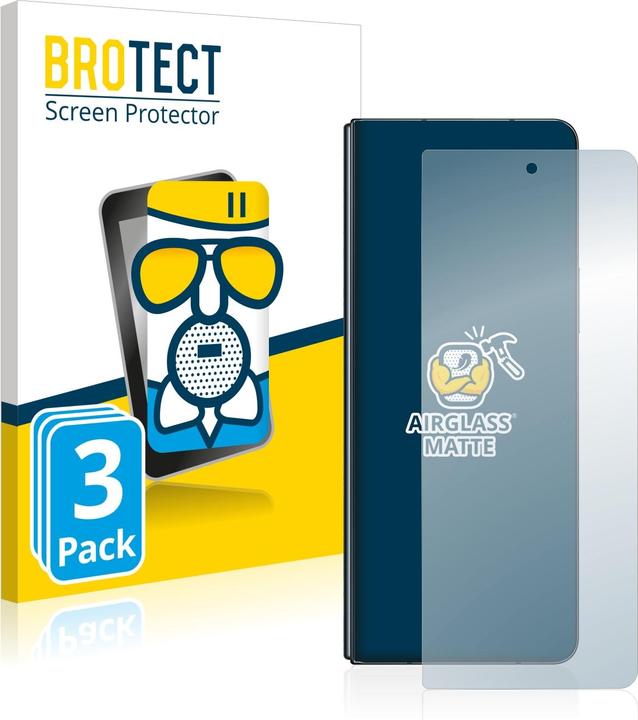Produktbild BROTECT AirGlass Panzerglasfolie Matt (3 Stück, Samsung Galaxy Z Fold4)