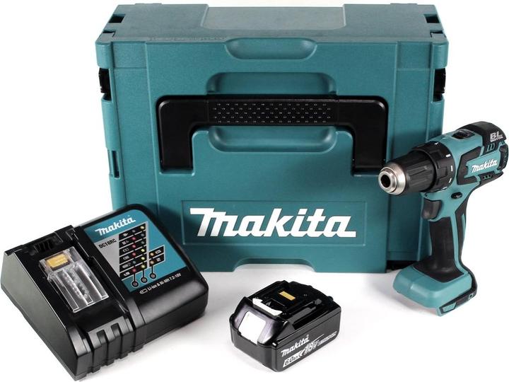Immagine prodotto Makita DDF 459 RG1J 18 V Trapano avvitatore a batteria in valigetta Makpac + 1x Batteria 6,0 Ah + 1x (Batteria ricaricabile)