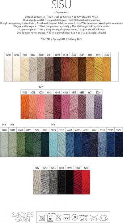 Actual product image Sandnes Garn Sisu 50g (175 m)