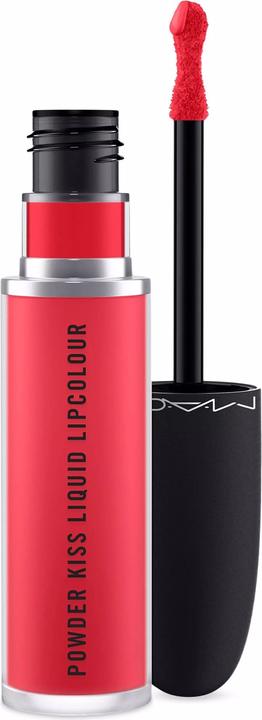 Actual product image MAC Cosmetics Powder Kiss Liquid Lipcolour (Escandalo!)