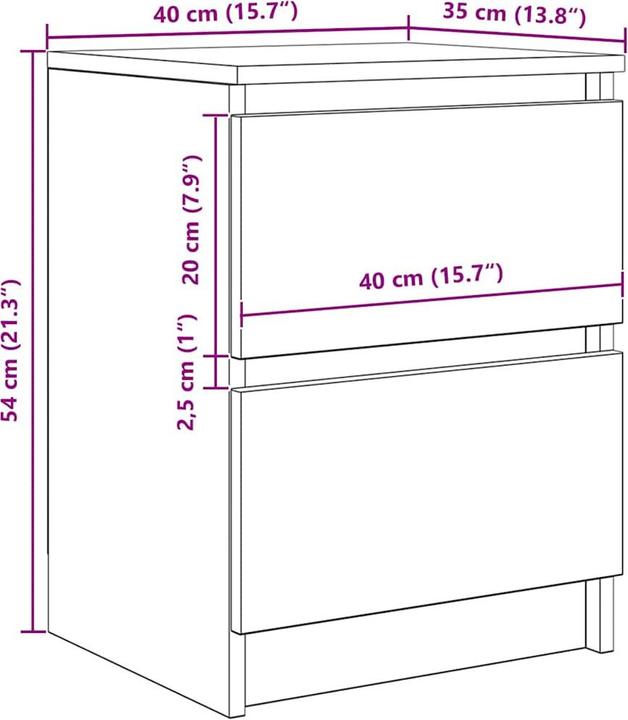 Immagine prodotto VidaXL Rahil (40 x 35 x 54 cm)