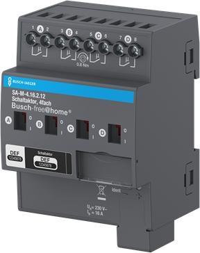 Actual product image Busch-Jaeger BJ SA-M-4.16.2.12 Switch actuator 4-gang 16A (Switch actuator)
