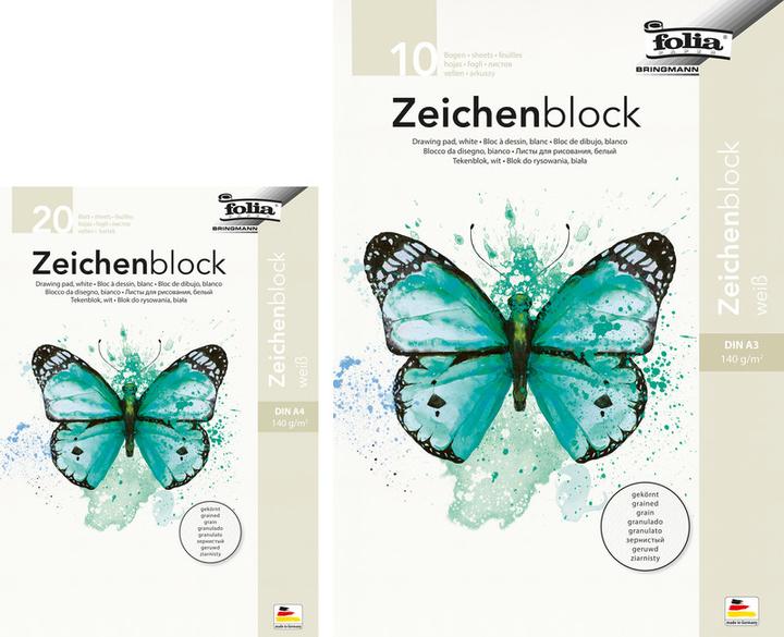 Actual product image Folia drawing paper block granulated (A3, Soft cover)