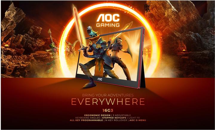 Produktbild AOC 16G3 - Portable Display (1920 x 1080 Pixel, 15.60")