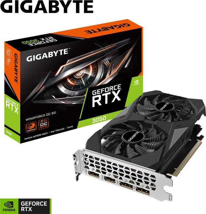 Actual product image Gigabyte GeForce RTX 3050 Windforce OC (6 GB)