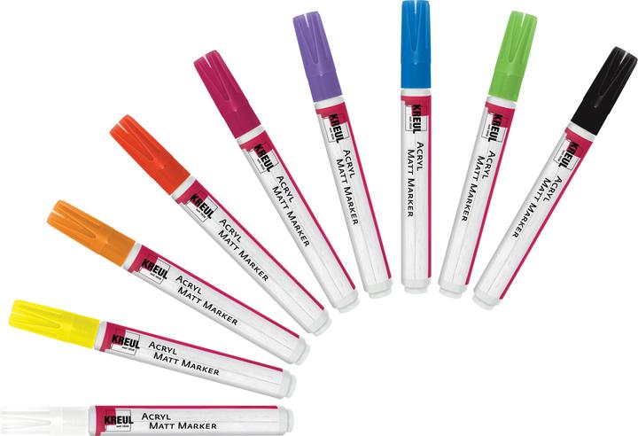 Immagine prodotto Kreul Pennarello acrilico opaco medio (Rosso, 4 mm, 1 x)