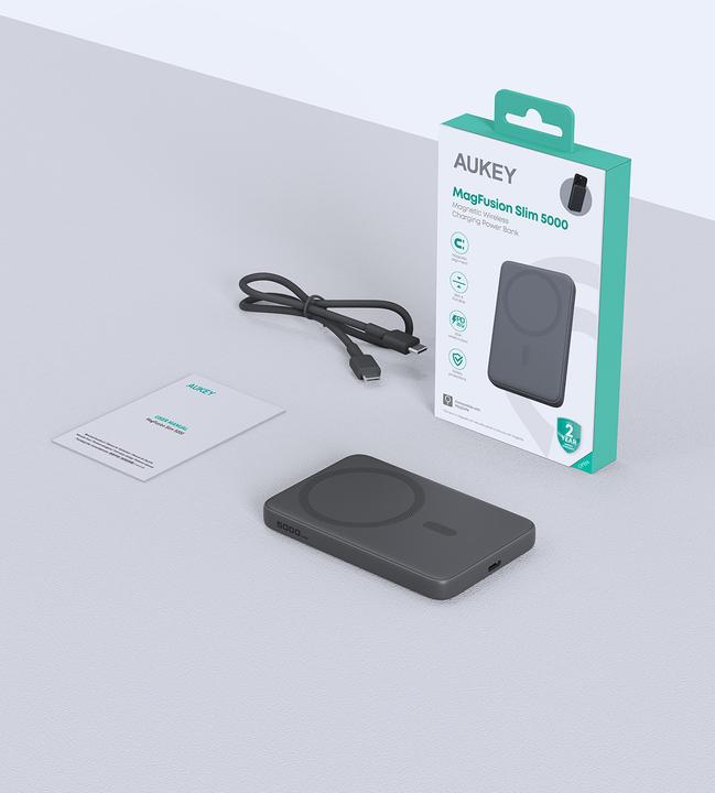 Immagine prodotto Aukey MAG FUSION 5000mAh - Banca di energia senza fili (5000 mAh, 20 W)
