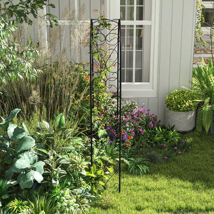 Image du produit Swisshandel24 Rosenbogen Torbogen, Stahl 125x37x230 cm Gartenbogen für Kletterpflanzen Schwarz (125 cm, 37 cm)