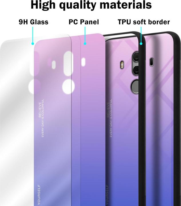Produktbild Cadorabo TPU 2 Farben Glas Cover (Huawei Mate 10 Pro)