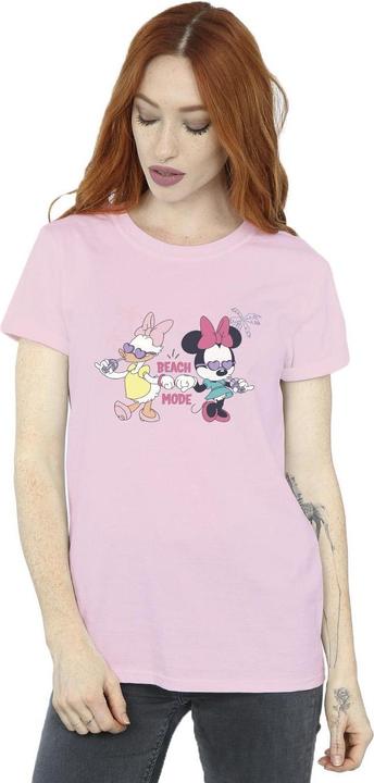 Actual product image Disney Womens/Ladies Minnie Daisy Beach Mode Cotton Boyfriend T-Shirt (L)