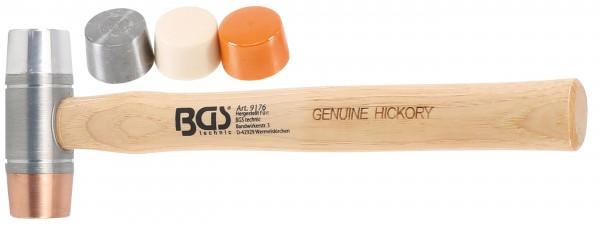 Actual product image BGS Hammer with Interchangeable Heads Hickory Handle Ø 35 mm (1310 g)