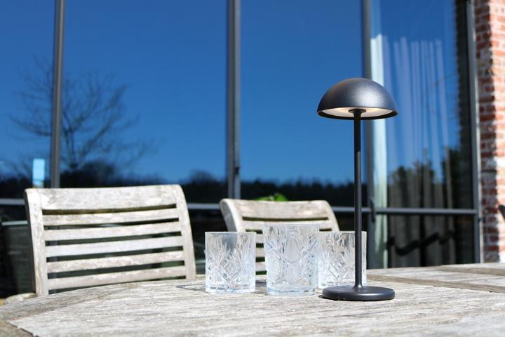 Produktbild Lucide JOY - Tischlampe Aussen - Ø 11,5 cm - LED Dim. - 1x1,5W 3000K - IP54 - Schwarz 15500/02/30 (175 lm)