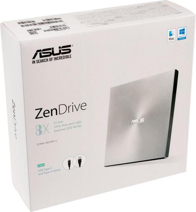 Image du produit ASUS ZenDrive U9M (Lecteur DVD, Graveur de CD, Lecteur de CD, Graveur de DVD)