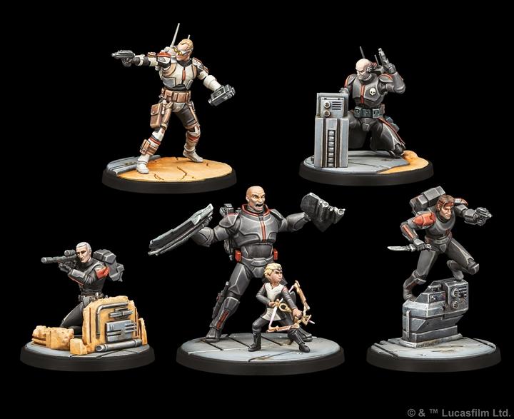 Actual product image Atomic Mass Games AMGD1024 - Star Wars: Shatterpoint - Clone Force 99 Squad Pack (Squad Pack Clone Force 99 (German)