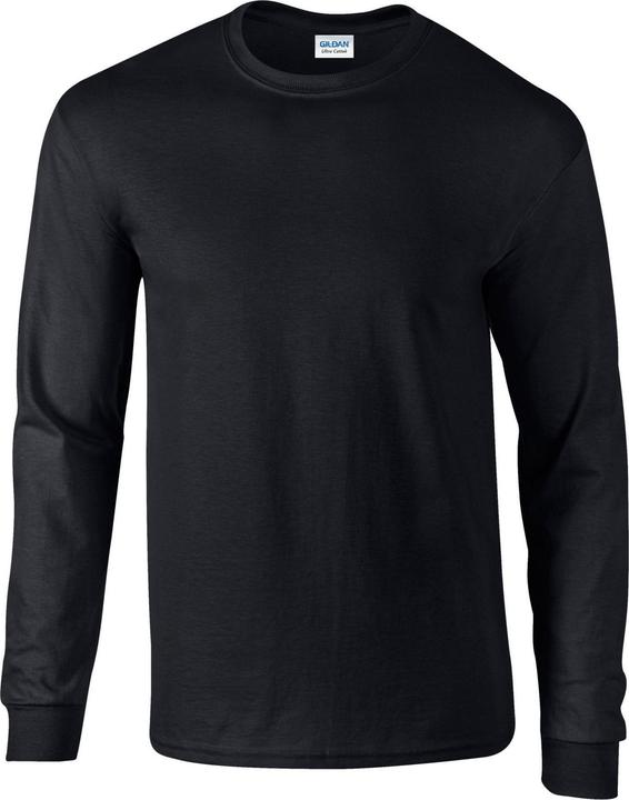 Actual product image Gildan Unisex Adult Ultra Plain Cotton Long-Sleeved T-Shirt (XL)
