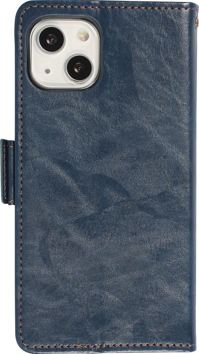 Produktbild PhoneLook Leder Tasche Flip Wallet mit Akzentstreifen & Kartenhalter (Apple iPhone 13)