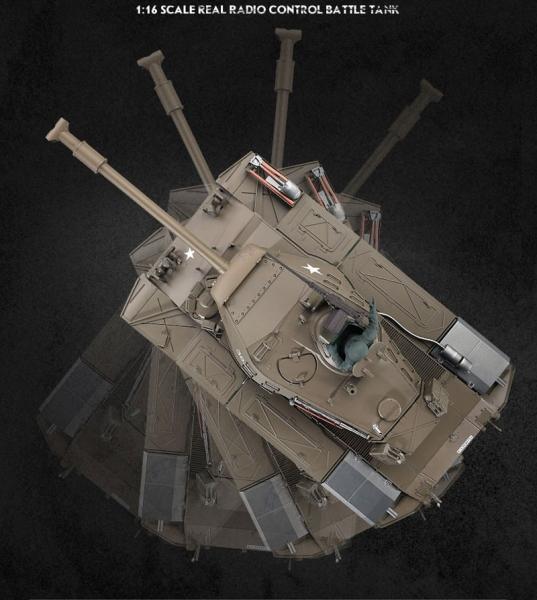 Produktbild Es-toys RC Panzer M41 A3 "WALKER BULLDOG" Heng Long 1:16 Mit R&S, Metallgetriebe Und Metallketten... (RTR Ready-to-Run)