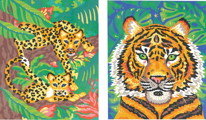 Actual product image Janod Painting by Numbers Cats of Prey