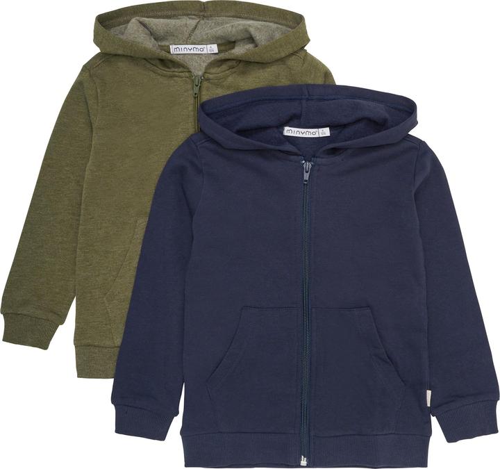 Minymo MISweat Jacket w. hood (2-pack) - 5752