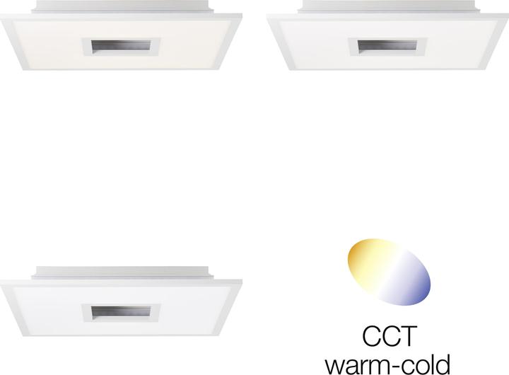 Produktbild Brilliant LED Aufbaupaneel, 45 x 45 cm, 2400 lm, dimmbar, 2700-6500 K, CCT, RGB (2400 lm)