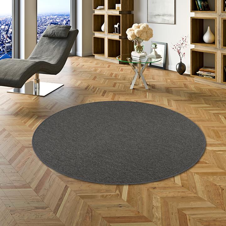 Actual product image Snapstyle Bentzon Natur Flachgewebe Teppich Rund (160 x 160 cm)