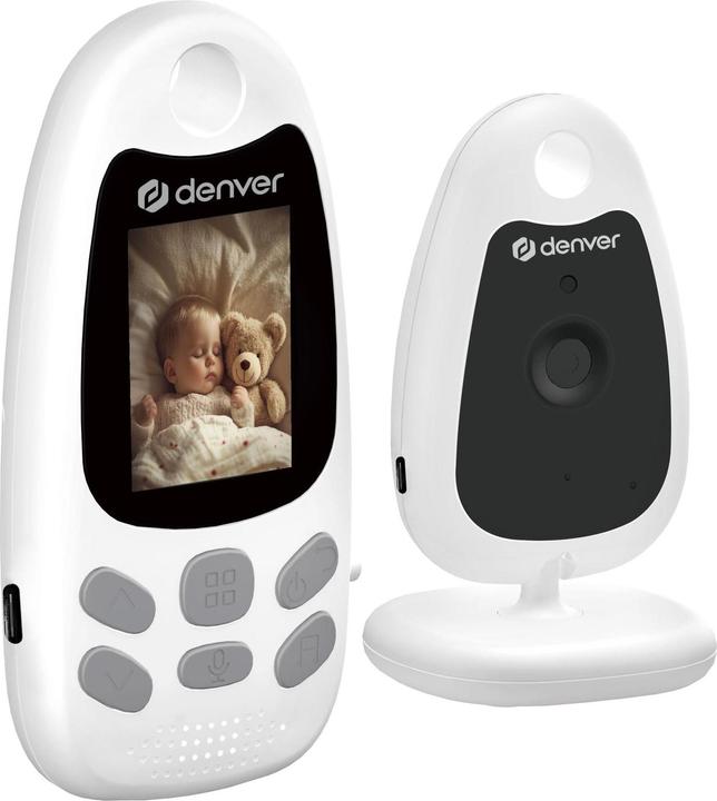 Immagine prodotto Denver BC-250 Babycam mit Monitor 2,4 GHz Bianco Neu (Video e audio, 250 m)