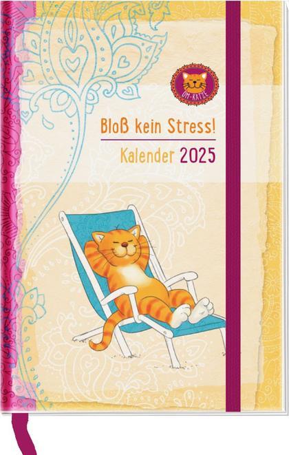 Produktbild Taschenkalender 2025: Om-Katze: Bloss kein Stress! (A6, Deutsch)
