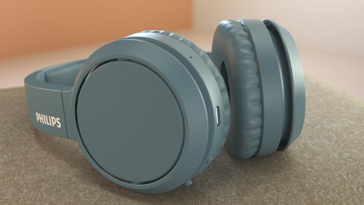 Produktbild Philips BASS+ On-Ear-Funkkopfhörer TAH4205BL (keine Geräuschunterdrückung, 29 h, Kabellos)