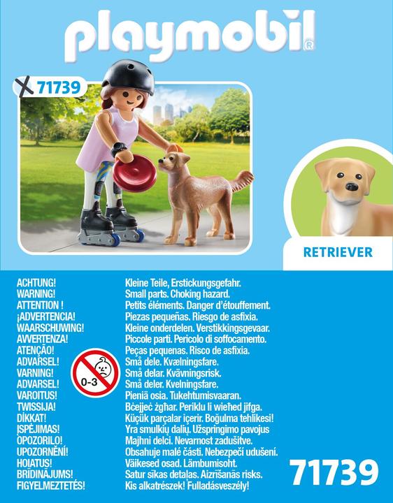 Produktbild Playmobil 71739 Inlinerin mit Retriever (71739, Playmobil City Life)