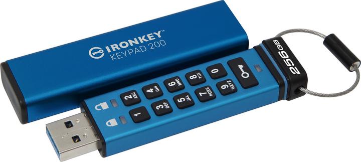 Actual product image Kingston IronKey Keypad 200 (256 GB, USB-A)